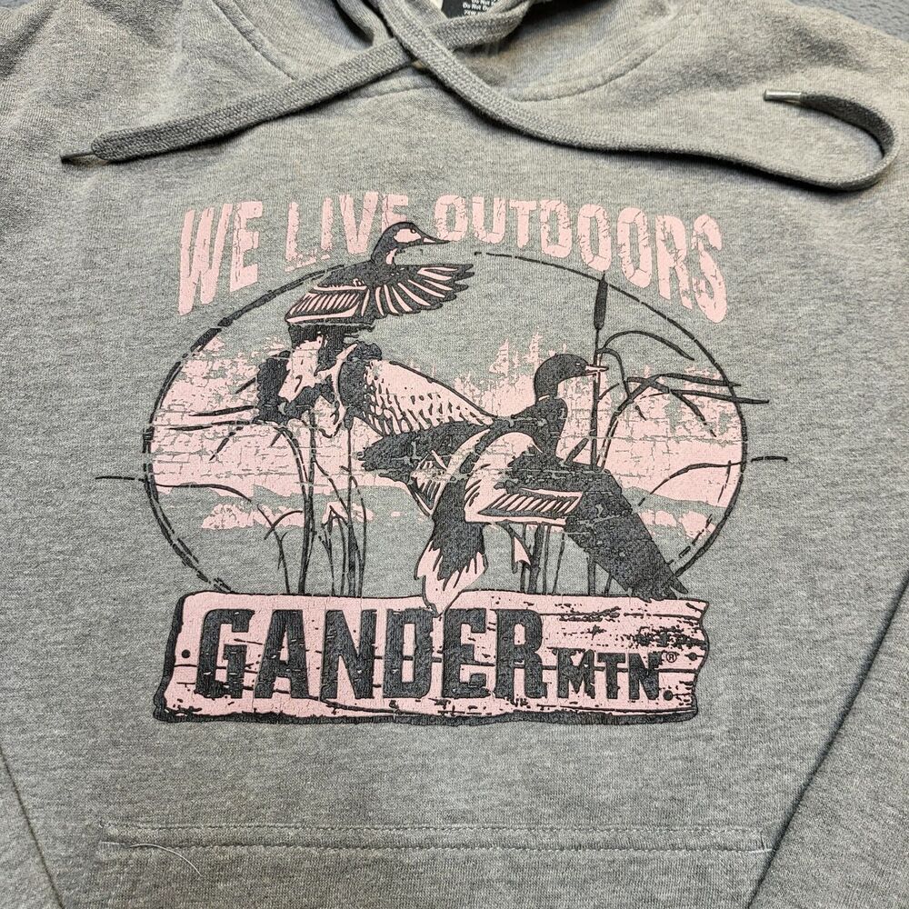 Cabelas Hoodie Womens L Gray Pullover Graphic Sweatshirt Long Sleeve - Picture 3 of 8